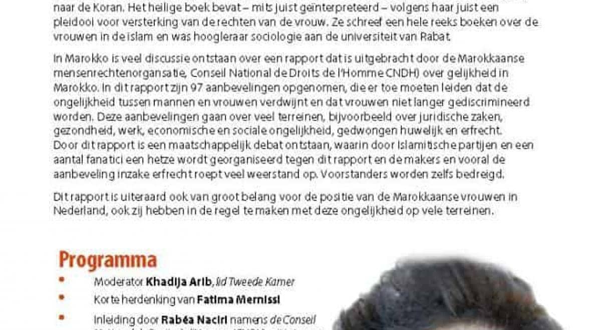 Conferentie over vrouwenrechten in Marokko
