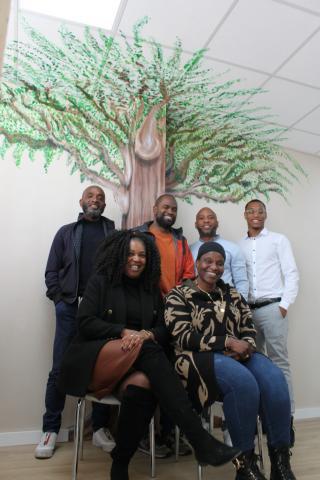 Het bestuur en trekkers van Stichting Sankofa Arnhem