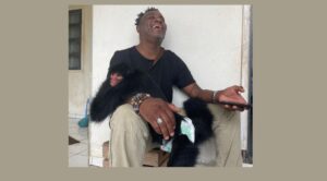 Een ontmoeting met Kiwi, het apenkind van Brigitte