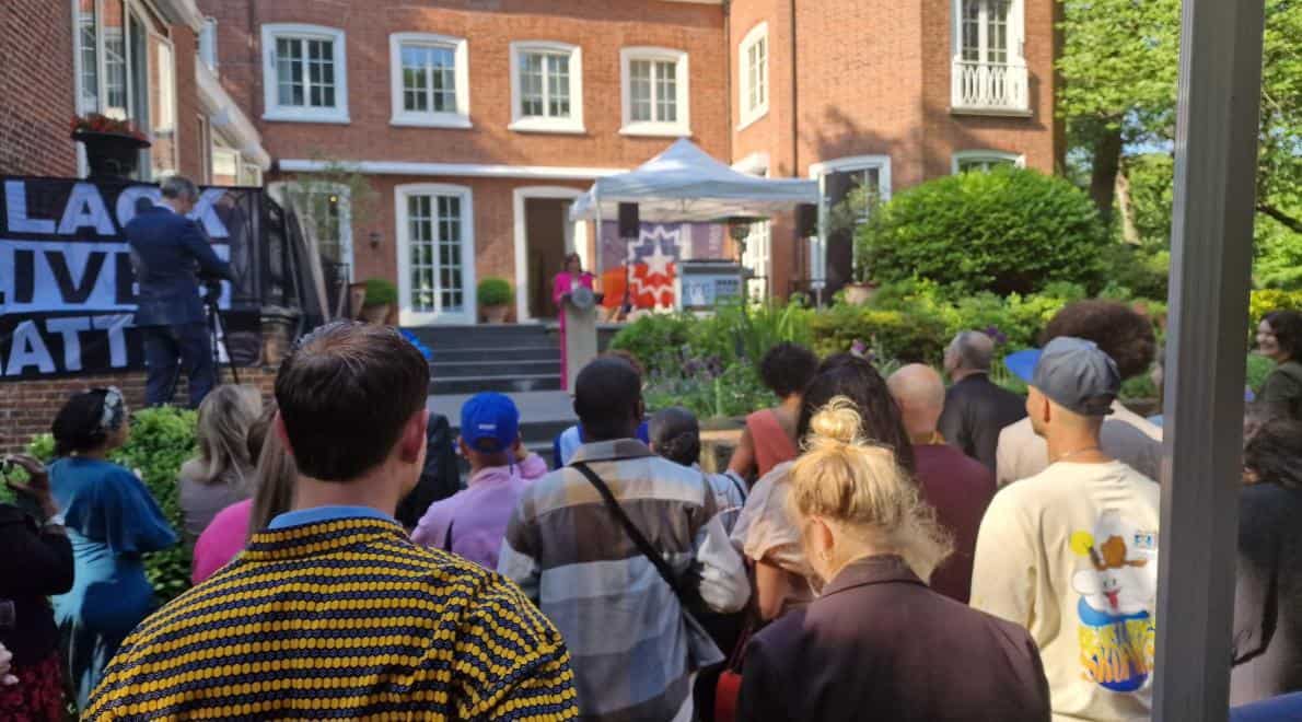 Amerikaanse ambassade hield eerste Juneteenth viering ooit