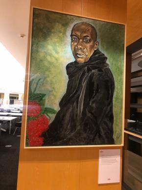 Schilderij van Clark Accord door Corrina Klaassens hangt in OBA