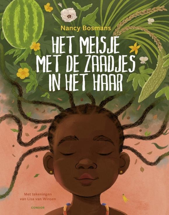 Meisje met de zaadjes in het haar